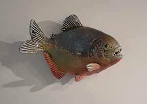 Image of Alan Bennett's ceramic sculpture Piranha.